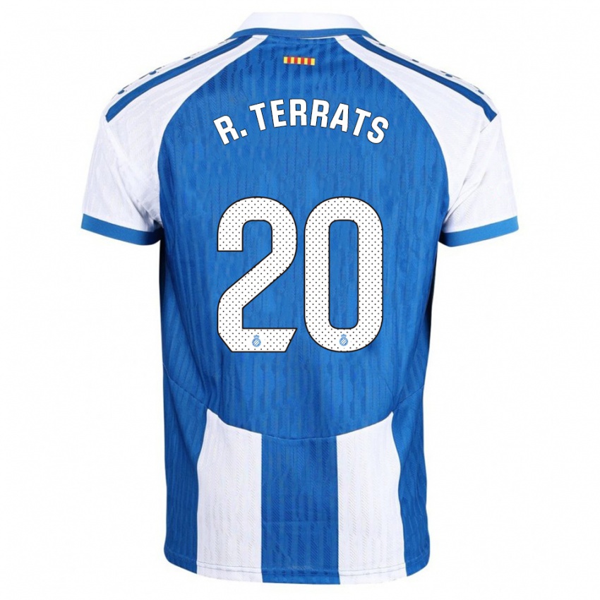 גברים Ramón Terrats #20 כחול לבן ג'רזי ביתית 2025/26 חולצה קצרה