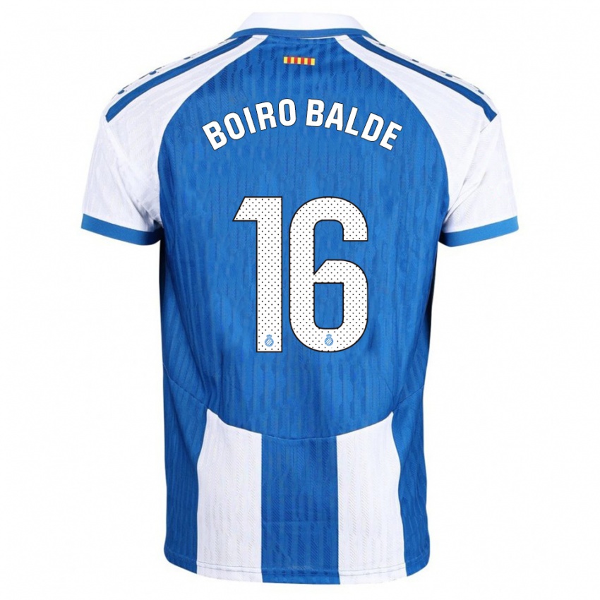גברים Issa Boiro Balde #16 כחול לבן ג'רזי ביתית 2025/26 חולצה קצרה