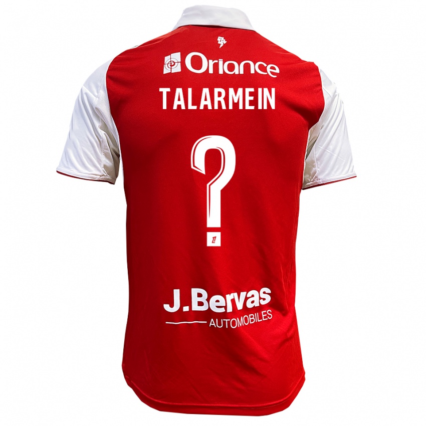 גברים Manon Talarmein #0 אדום לבן ג'רזי ביתית 2025/26 חולצה קצרה