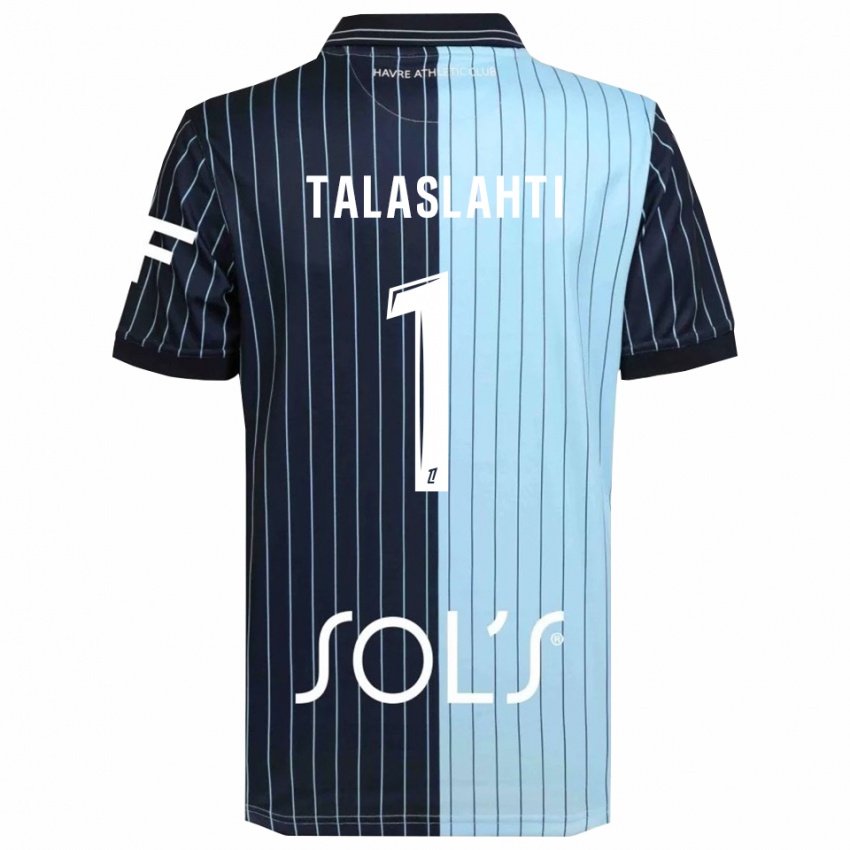 גברים Katriina Talaslahti #1 כחול נייבי תכלת ג'רזי ביתית 2025/26 חולצה קצרה