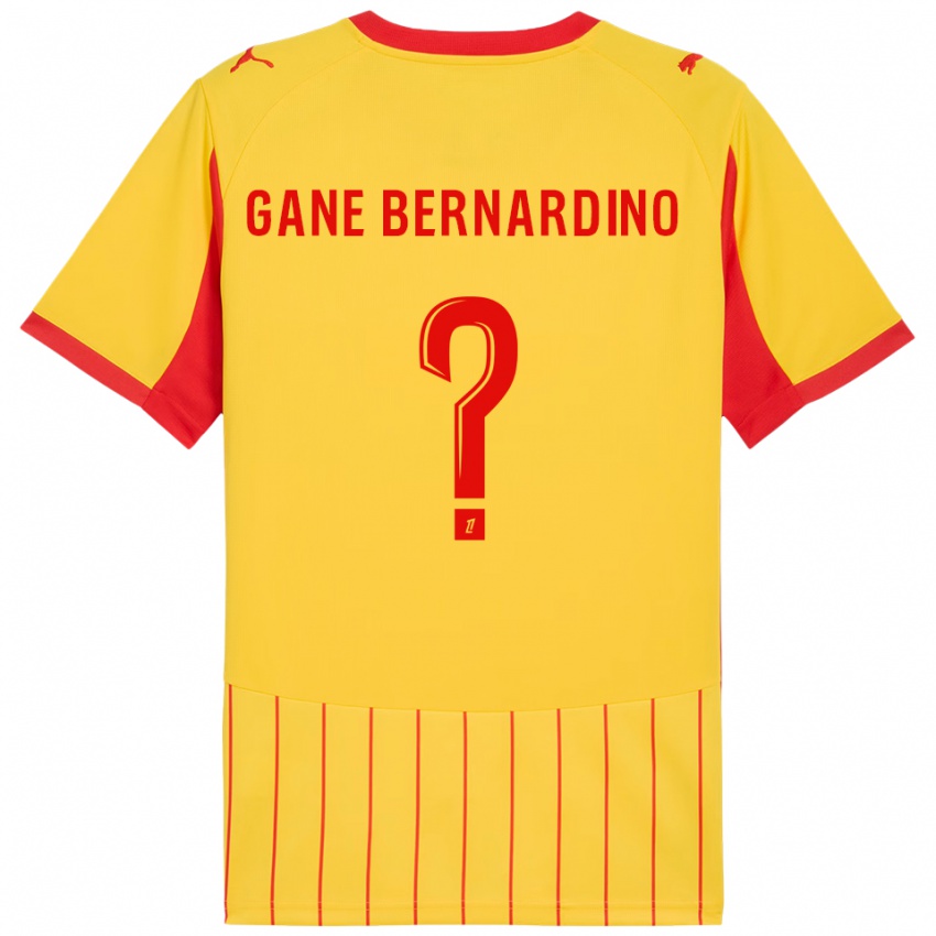 גברים Nathanaël Gane Bernardino #0 צהוב אדום ג'רזי ביתית 2025/26 חולצה קצרה