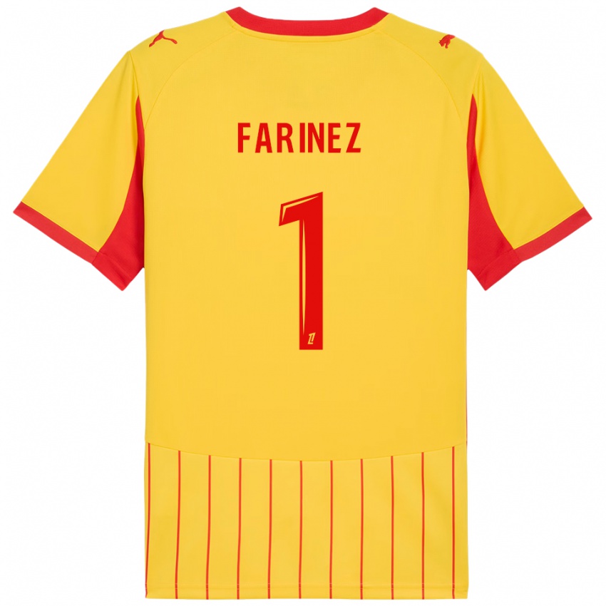 גברים ווילקר פארינייס #1 צהוב אדום ג'רזי ביתית 2025/26 חולצה קצרה