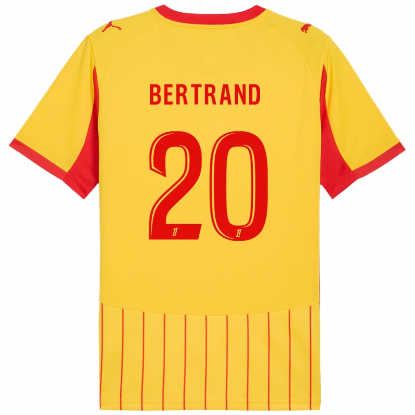 גברים Clara Bertrand #20 צהוב אדום ג'רזי ביתית 2025/26 חולצה קצרה