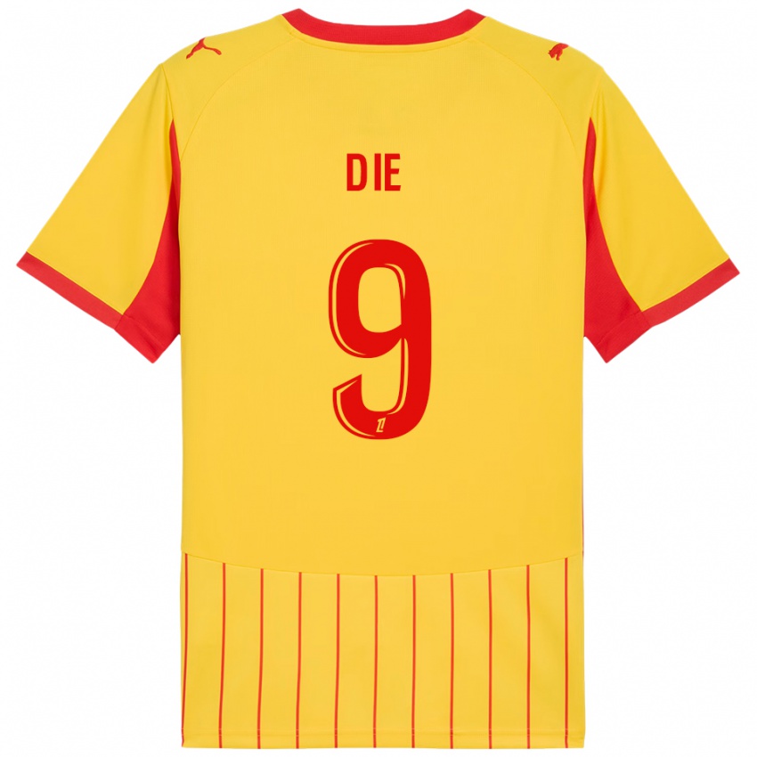 גברים מאנאסה דיי #9 צהוב אדום ג'רזי ביתית 2025/26 חולצה קצרה