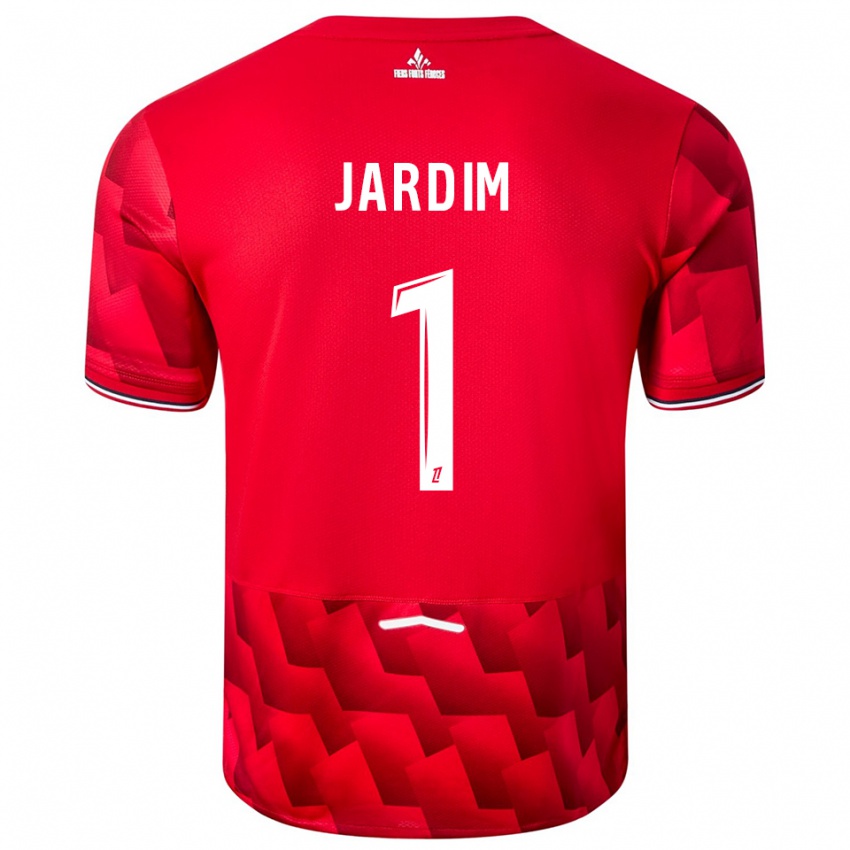 גברים לאו ז'רדים #1 אדום לבן ג'רזי ביתית 2025/26 חולצה קצרה