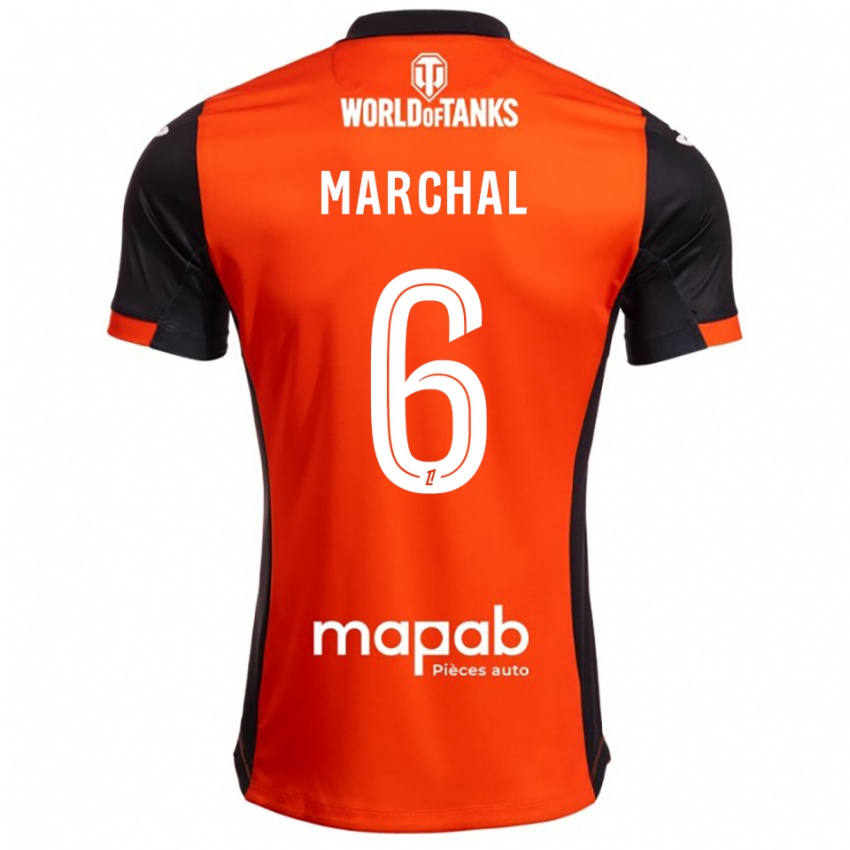 גברים נועם מרקל #6 שחור כתום ג'רזי ביתית 2025/26 חולצה קצרה