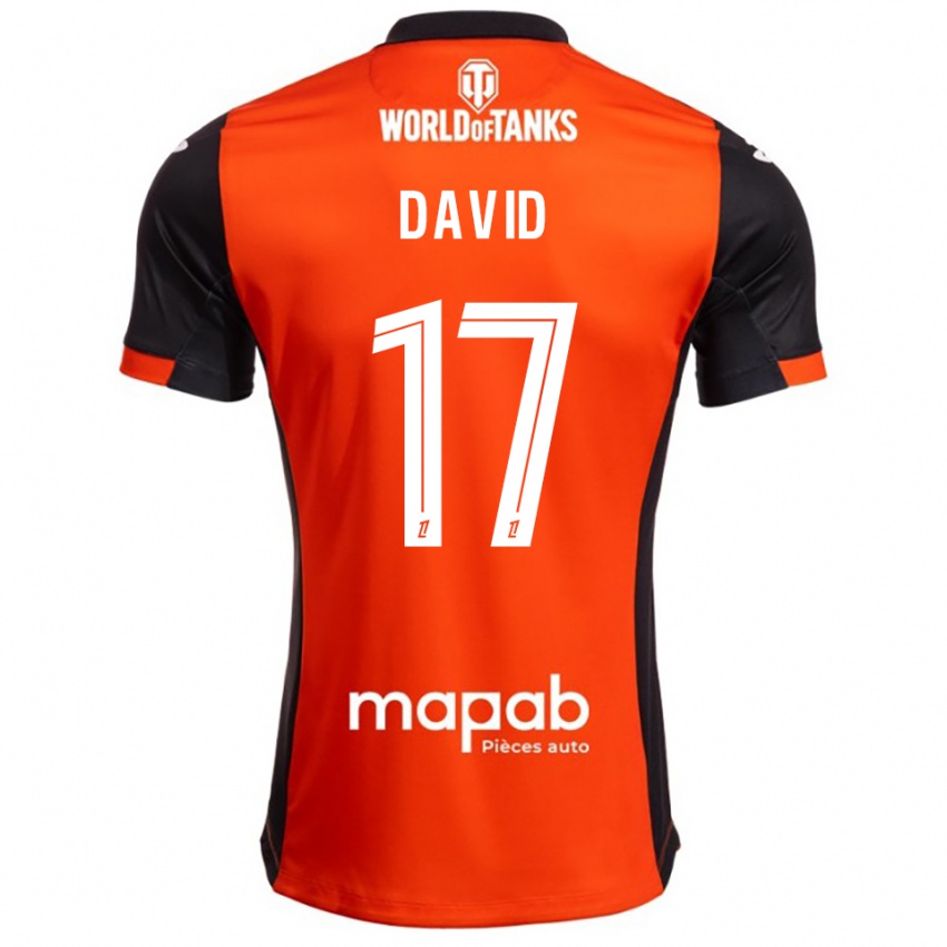 גברים Dune David #17 שחור כתום ג'רזי ביתית 2025/26 חולצה קצרה