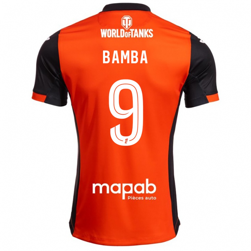 גברים Mohamed Bamba #9 שחור כתום ג'רזי ביתית 2025/26 חולצה קצרה