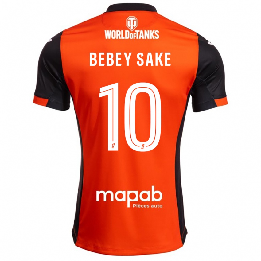 גברים Mattéo Bebey Sake #10 שחור כתום ג'רזי ביתית 2025/26 חולצה קצרה