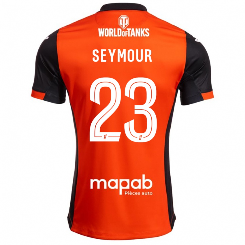 גברים Brice Seymour #23 שחור כתום ג'רזי ביתית 2025/26 חולצה קצרה
