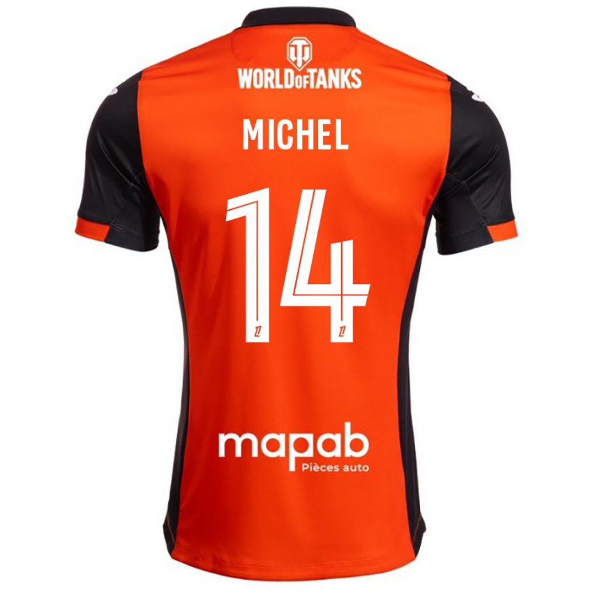 גברים Raphaël Michel #14 שחור כתום ג'רזי ביתית 2025/26 חולצה קצרה