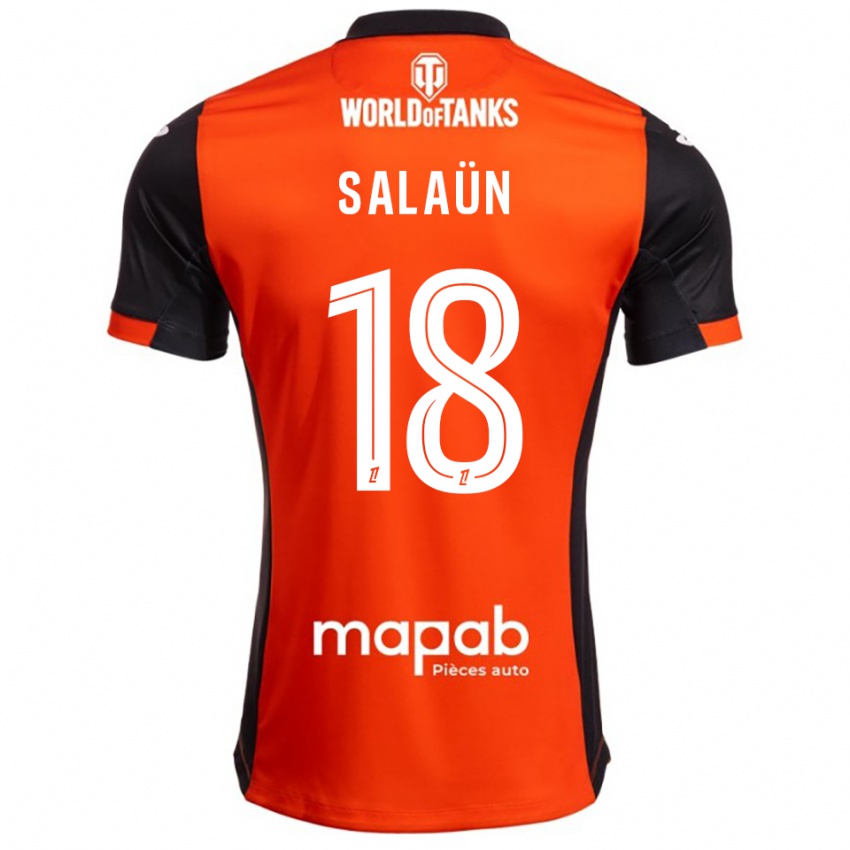 גברים Elody Salaün #18 שחור כתום ג'רזי ביתית 2025/26 חולצה קצרה