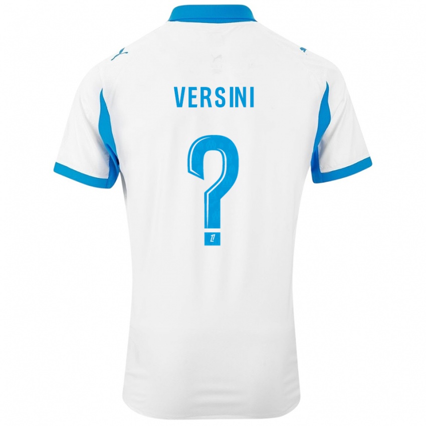 גברים סנטיאגו ורג'יני #0 לבן תכלת ג'רזי ביתית 2025/26 חולצה קצרה