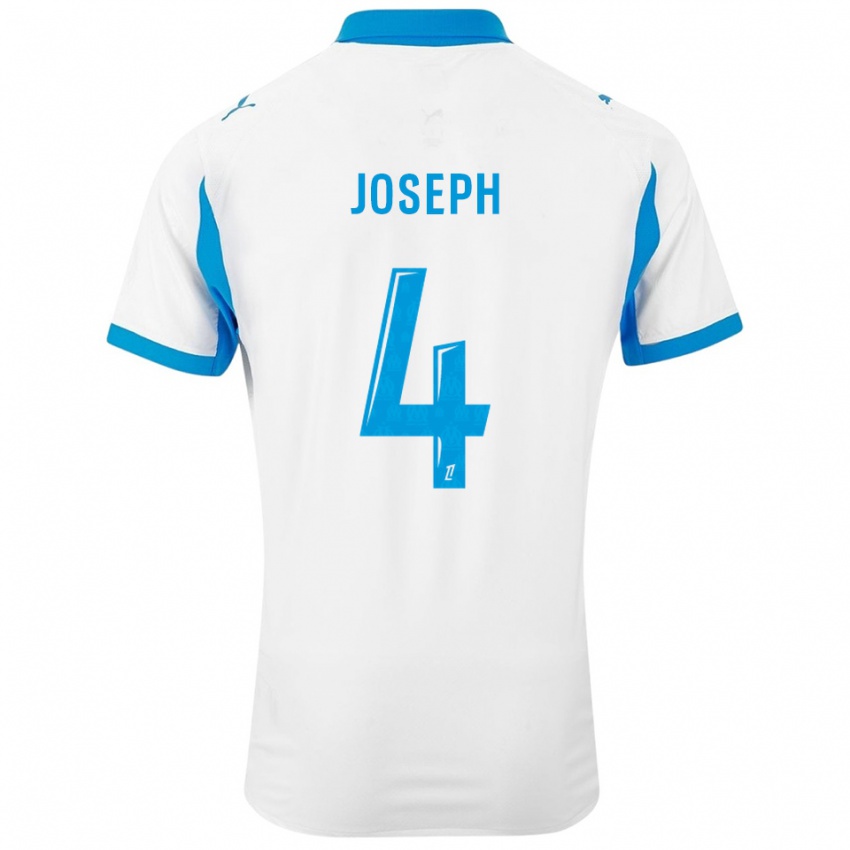 גברים טאביטה ג׳וסף #4 לבן תכלת ג'רזי ביתית 2025/26 חולצה קצרה