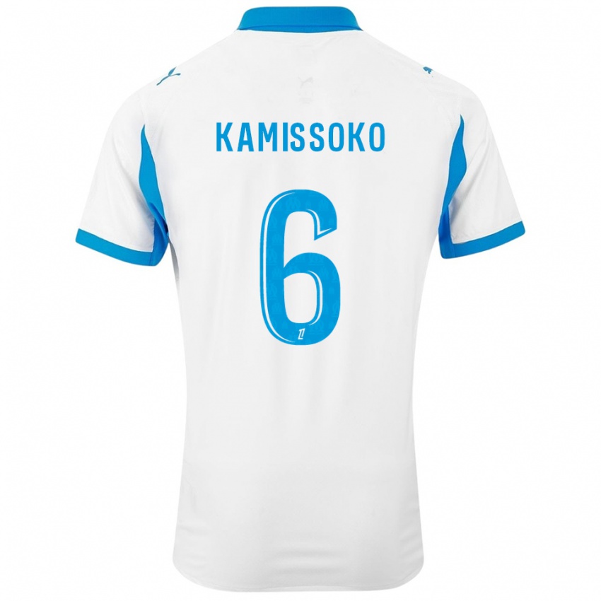 גברים Nouhoum Kamissoko #6 לבן תכלת ג'רזי ביתית 2025/26 חולצה קצרה