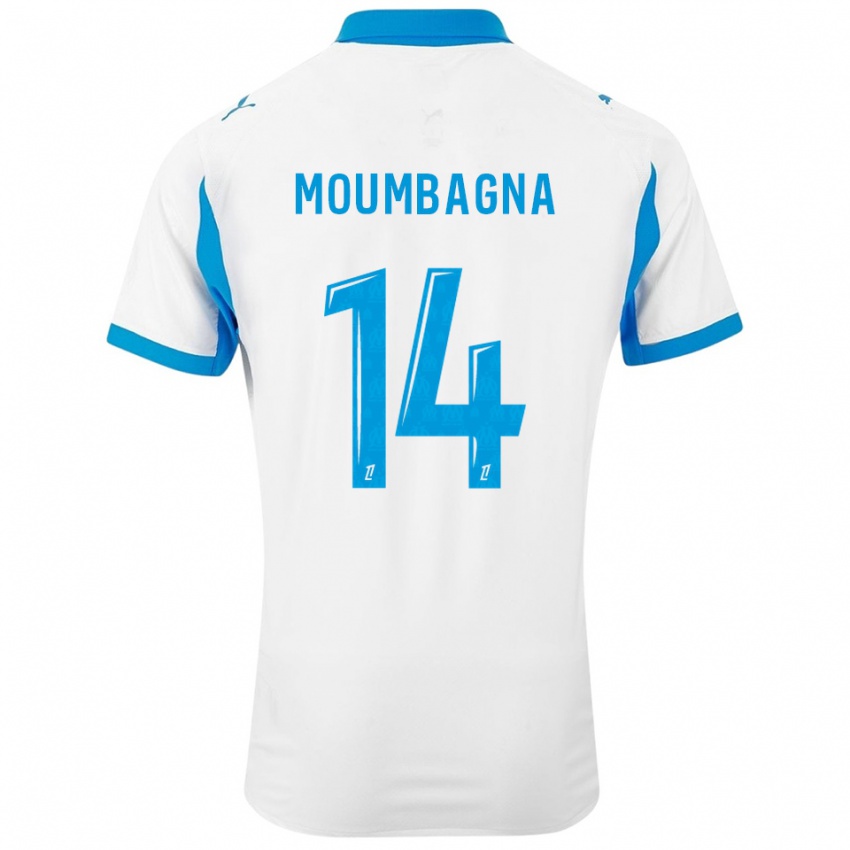גברים פאריס פמי מומבניה #14 לבן תכלת ג'רזי ביתית 2025/26 חולצה קצרה