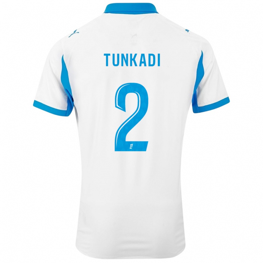 גברים Alexandre Tunkadi #2 לבן תכלת ג'רזי ביתית 2025/26 חולצה קצרה