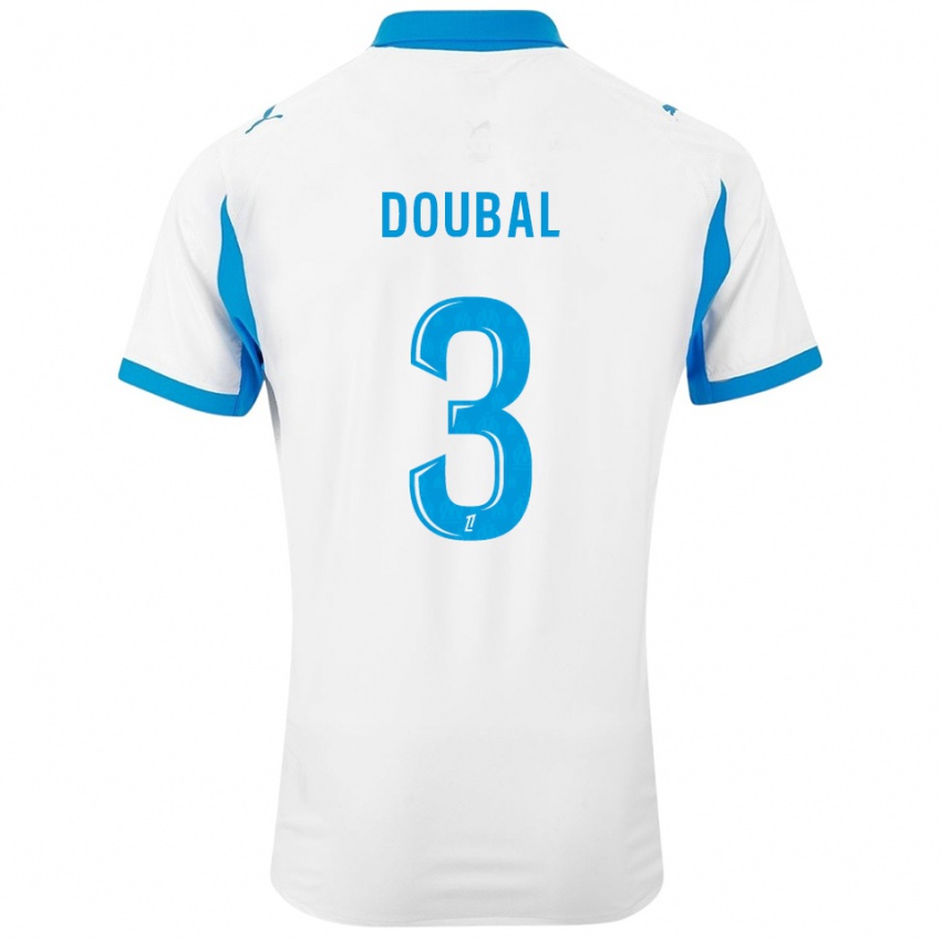 גברים Anis Doubal #3 לבן תכלת ג'רזי ביתית 2025/26 חולצה קצרה