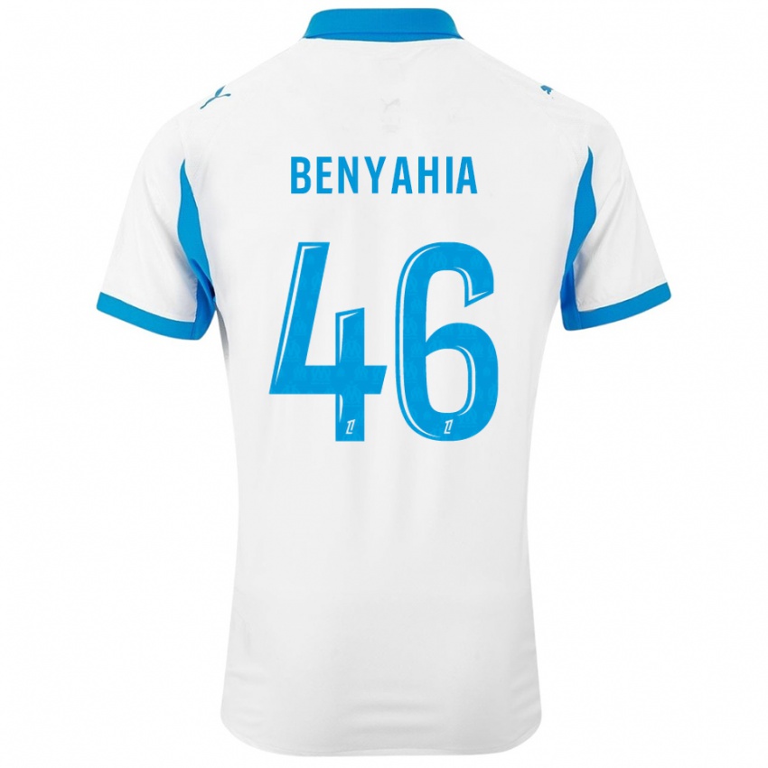 גברים עיילן בניחיה-תני #46 לבן תכלת ג'רזי ביתית 2025/26 חולצה קצרה