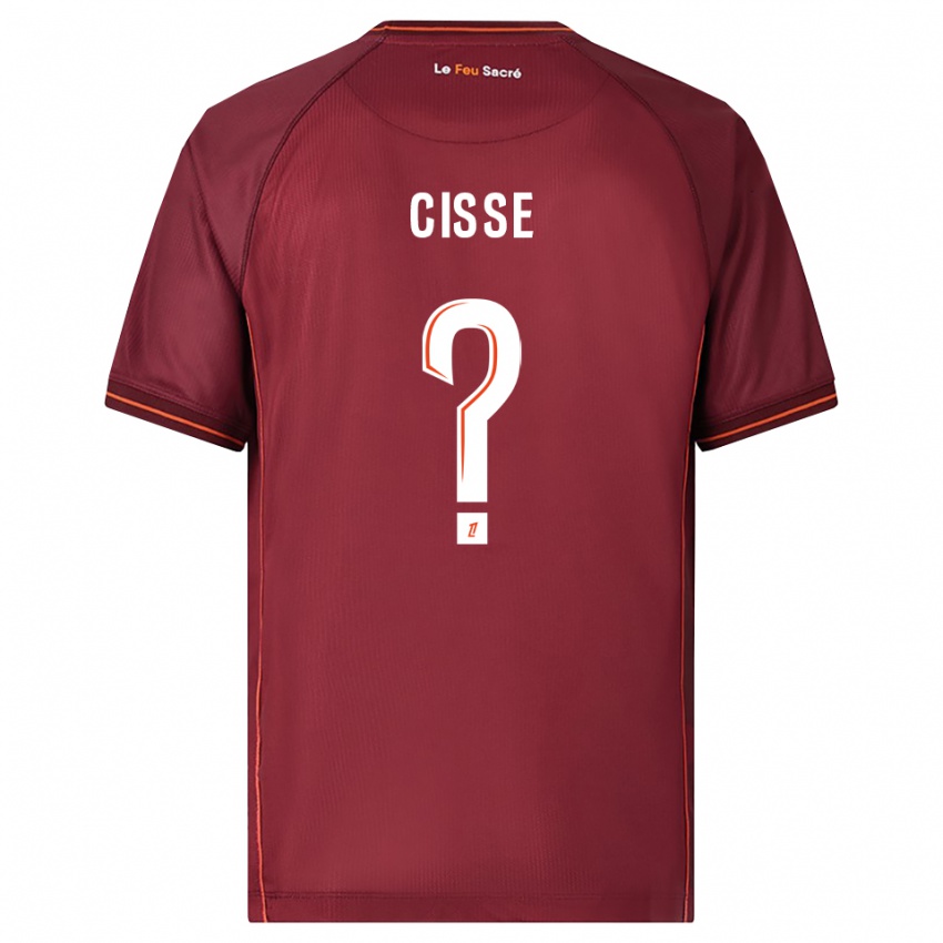 גברים Mouhamadou Cisse #0 בורדו לבן ג'רזי ביתית 2025/26 חולצה קצרה