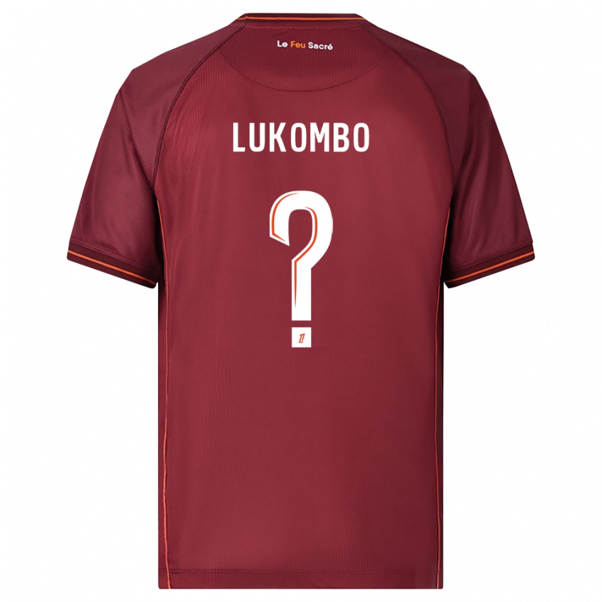 גברים Joseph Lukombo #0 בורדו לבן ג'רזי ביתית 2025/26 חולצה קצרה