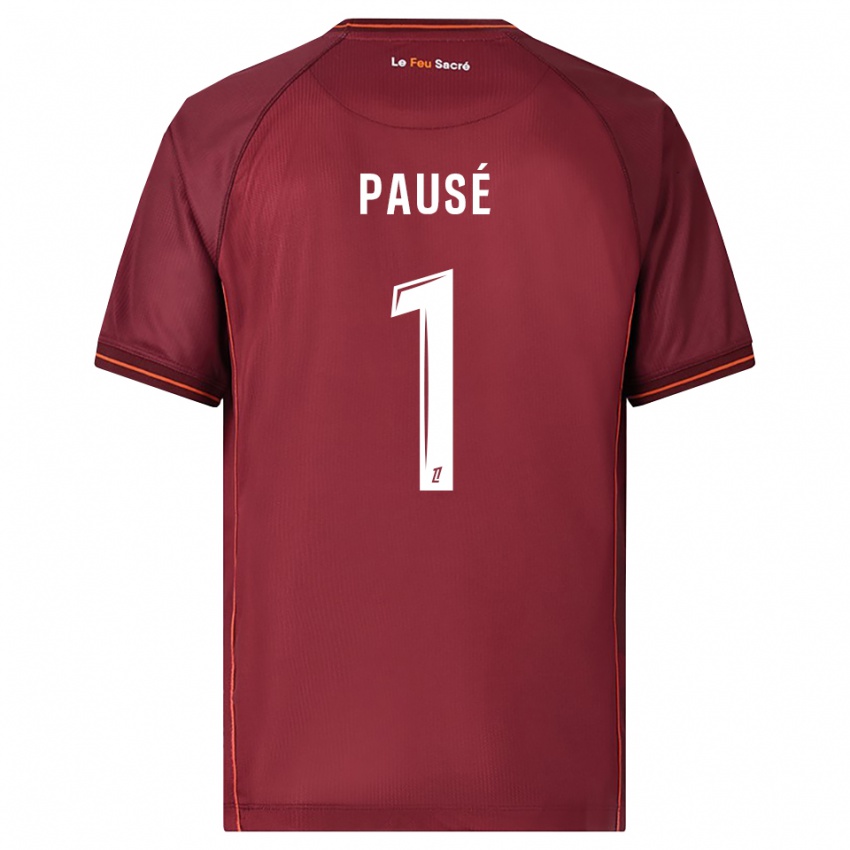 גברים Luca Pausé #1 בורדו לבן ג'רזי ביתית 2025/26 חולצה קצרה