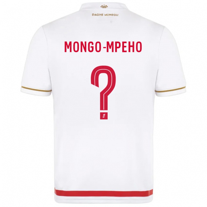 גברים Djordan Mongo-Mpeho #0 אדום לבן ג'רזי ביתית 2025/26 חולצה קצרה