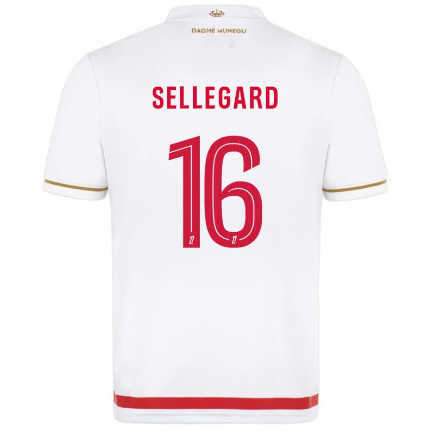 גברים Alexander Sellegard #16 אדום לבן ג'רזי ביתית 2025/26 חולצה קצרה