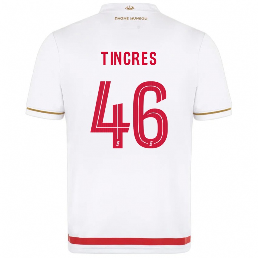 גברים Joan Tincres #46 אדום לבן ג'רזי ביתית 2025/26 חולצה קצרה