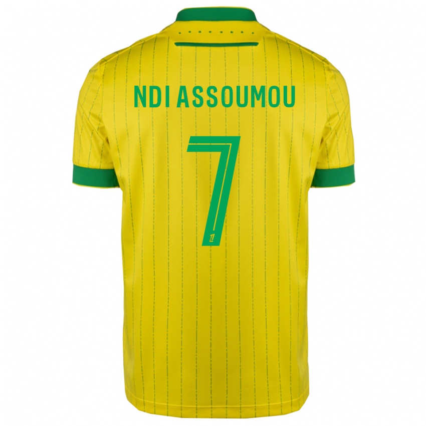 גברים Frédéric Ndi Assoumou #7 צהוב ירוק ג'רזי ביתית 2025/26 חולצה קצרה
