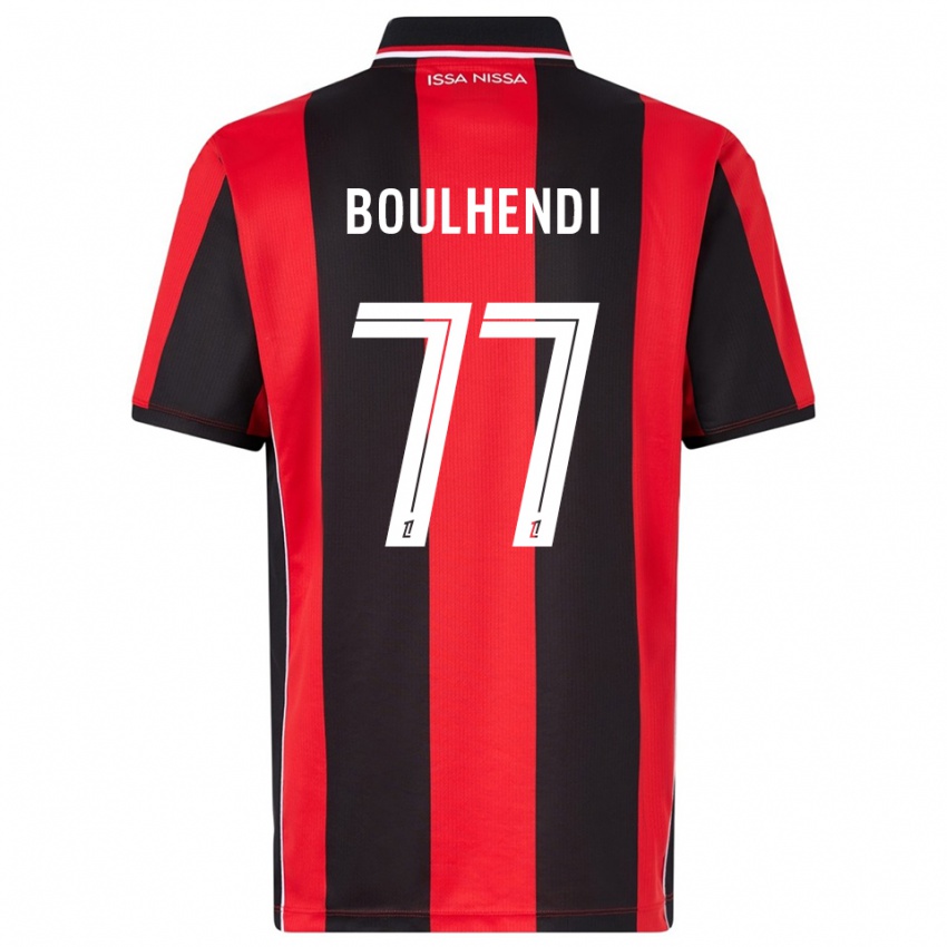 גברים Teddy Boulhendi #77 אדום שחור ג'רזי ביתית 2025/26 חולצה קצרה