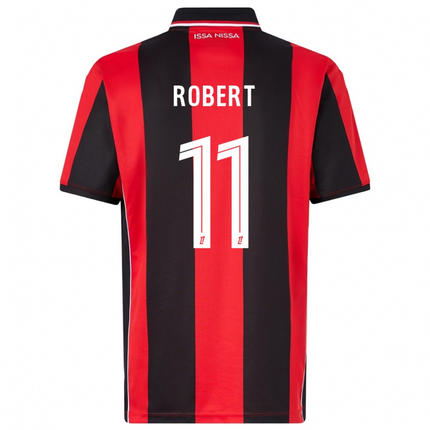 גברים Rachel Robert #11 אדום שחור ג'רזי ביתית 2025/26 חולצה קצרה