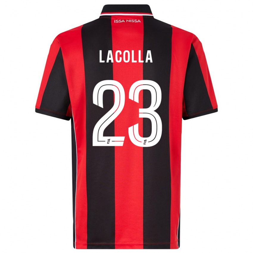 גברים Mellie Lacolla #23 אדום שחור ג'רזי ביתית 2025/26 חולצה קצרה
