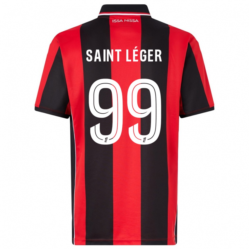 גברים מאורין סיינט-לז׳ה #99 אדום שחור ג'רזי ביתית 2025/26 חולצה קצרה