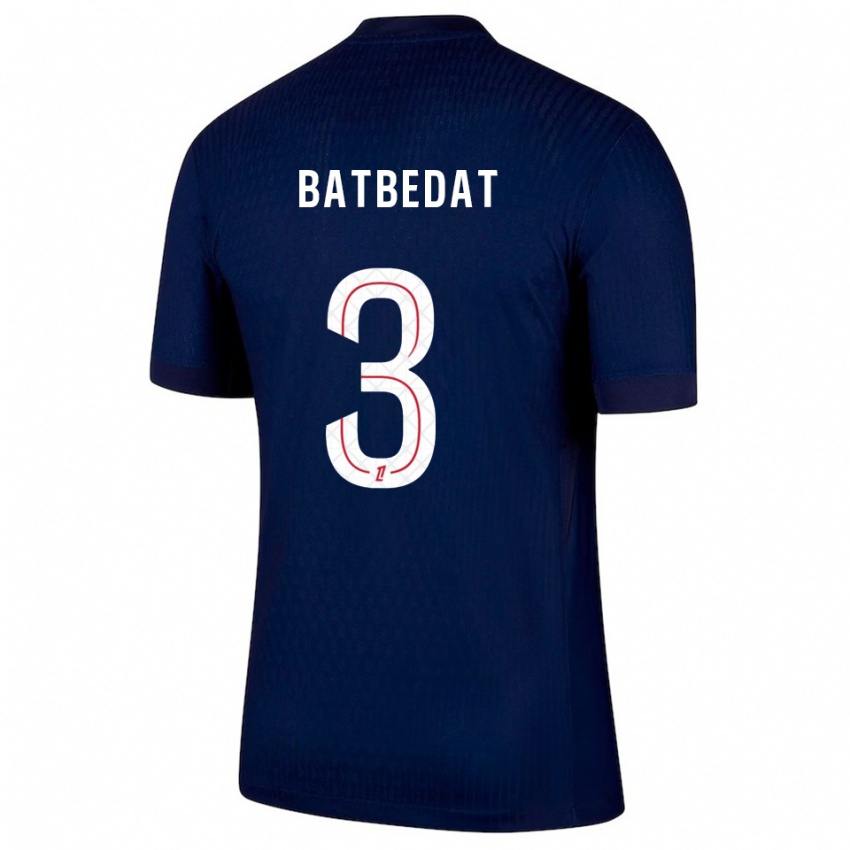 גברים Lucas Batbedat #3 כחול נייבי אדום ג'רזי ביתית 2025/26 חולצה קצרה