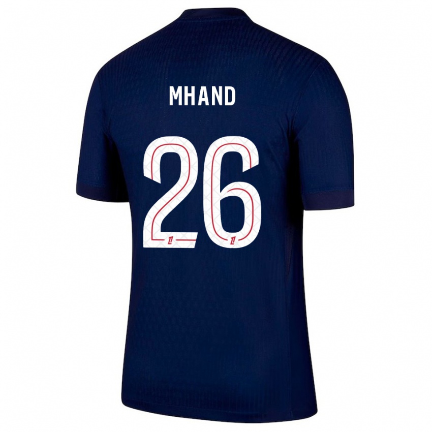 גברים Ilian Mhand #26 כחול נייבי אדום ג'רזי ביתית 2025/26 חולצה קצרה