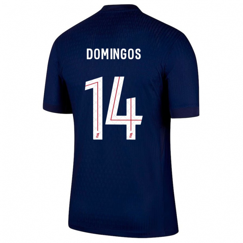 גברים Fabio Domingos #14 כחול נייבי אדום ג'רזי ביתית 2025/26 חולצה קצרה