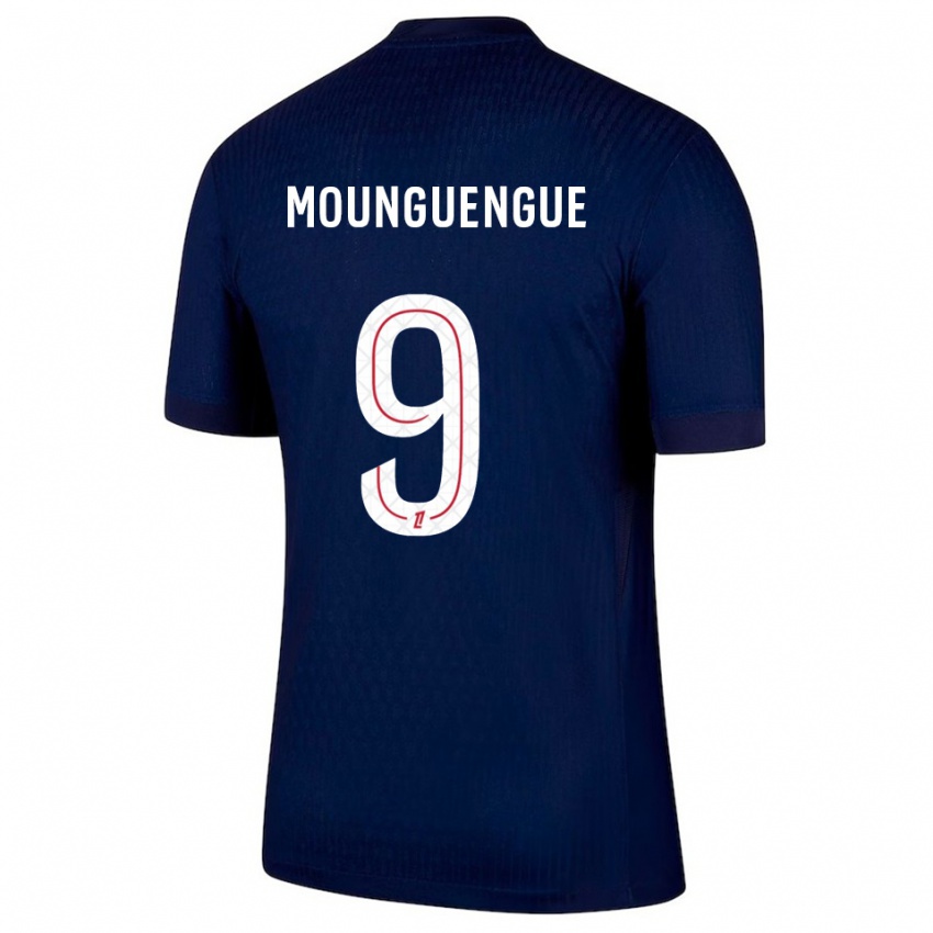 גברים Pierre Mounguengue #9 כחול נייבי אדום ג'רזי ביתית 2025/26 חולצה קצרה