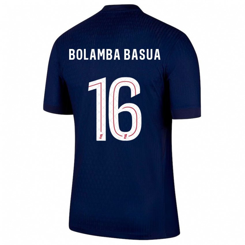 גברים Kévin Bolamba Basua #16 כחול נייבי אדום ג'רזי ביתית 2025/26 חולצה קצרה