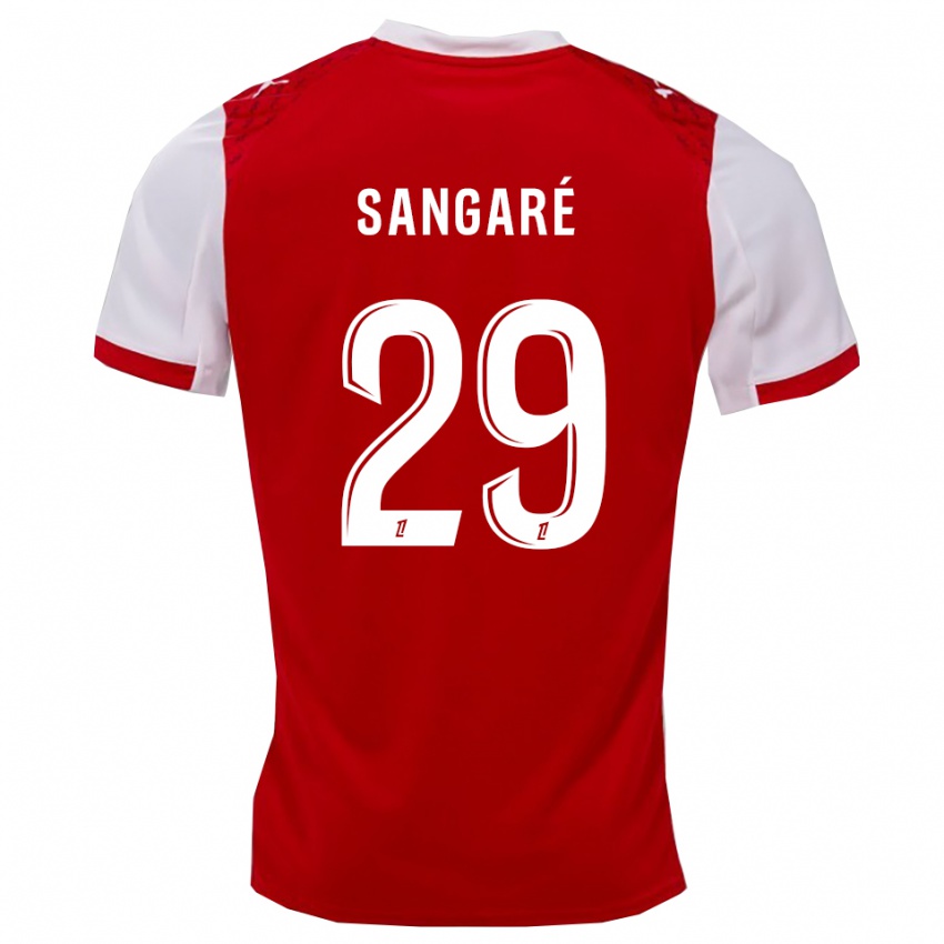 גברים חווה סנגרה #29 אדום לבן ג'רזי ביתית 2025/26 חולצה קצרה