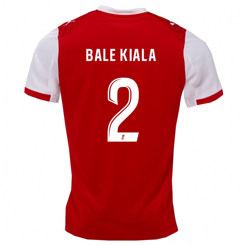 גברים Aser Bale Kiala #2 אדום לבן ג'רזי ביתית 2025/26 חולצה קצרה