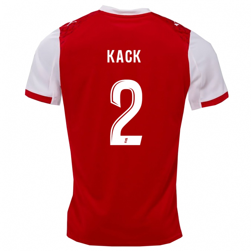 גברים מתילד קאק #2 אדום לבן ג'רזי ביתית 2025/26 חולצה קצרה