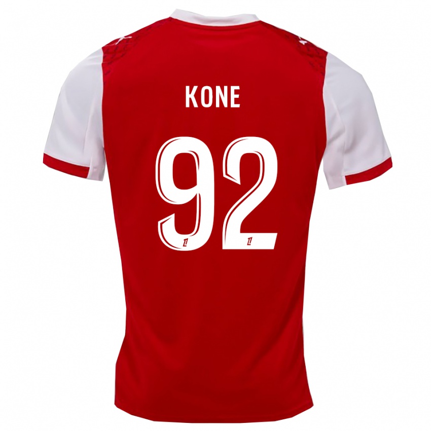 גברים עבדול קונה #92 אדום לבן ג'רזי ביתית 2025/26 חולצה קצרה