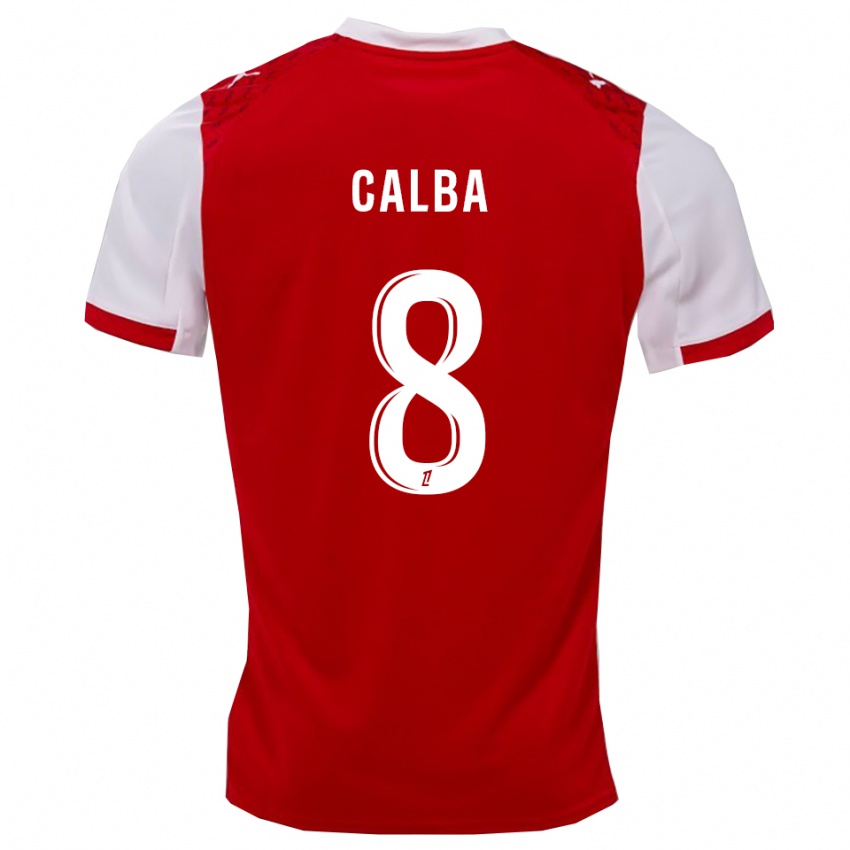 גברים לוסי קלבה #8 אדום לבן ג'רזי ביתית 2025/26 חולצה קצרה
