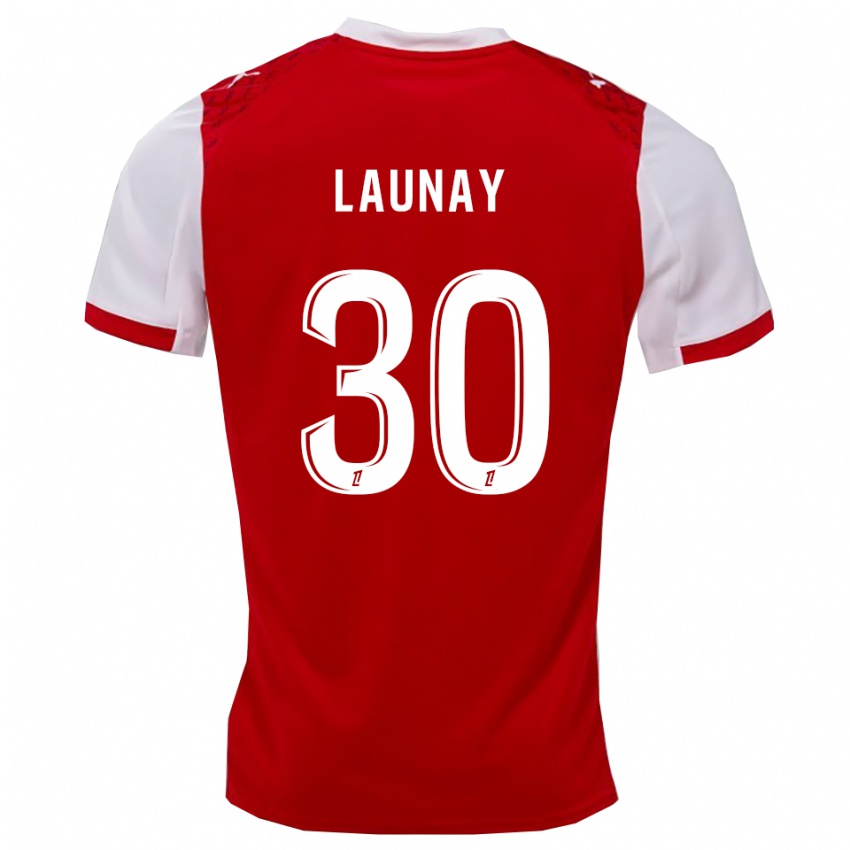 גברים Elisa Launay #30 אדום לבן ג'רזי ביתית 2025/26 חולצה קצרה