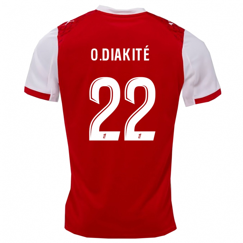 גברים עומר דיאקיטה #22 אדום לבן ג'רזי ביתית 2025/26 חולצה קצרה