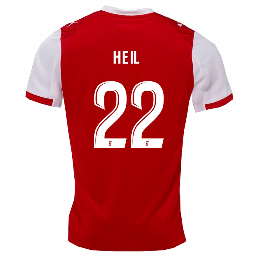 גברים מאנון הייל #22 אדום לבן ג'רזי ביתית 2025/26 חולצה קצרה