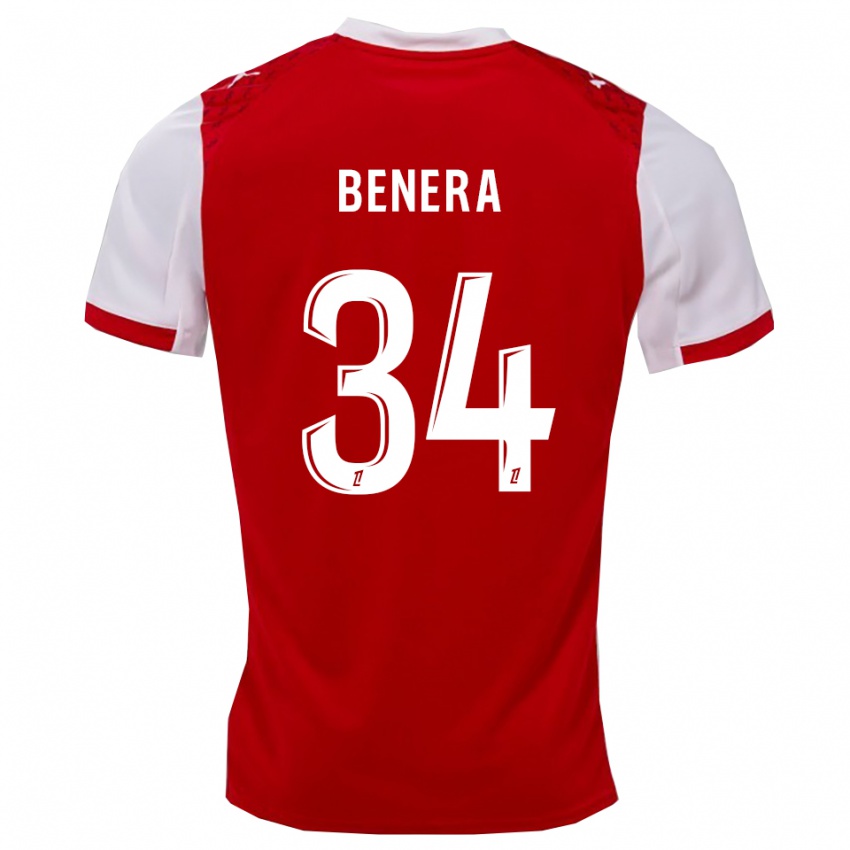 גברים Ummene Benera #34 אדום לבן ג'רזי ביתית 2025/26 חולצה קצרה