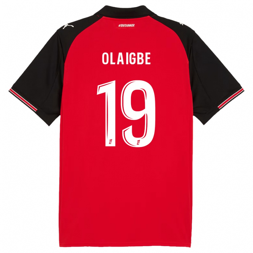 גברים קאזים אולאיגב #19 אדום שחור ג'רזי ביתית 2025/26 חולצה קצרה