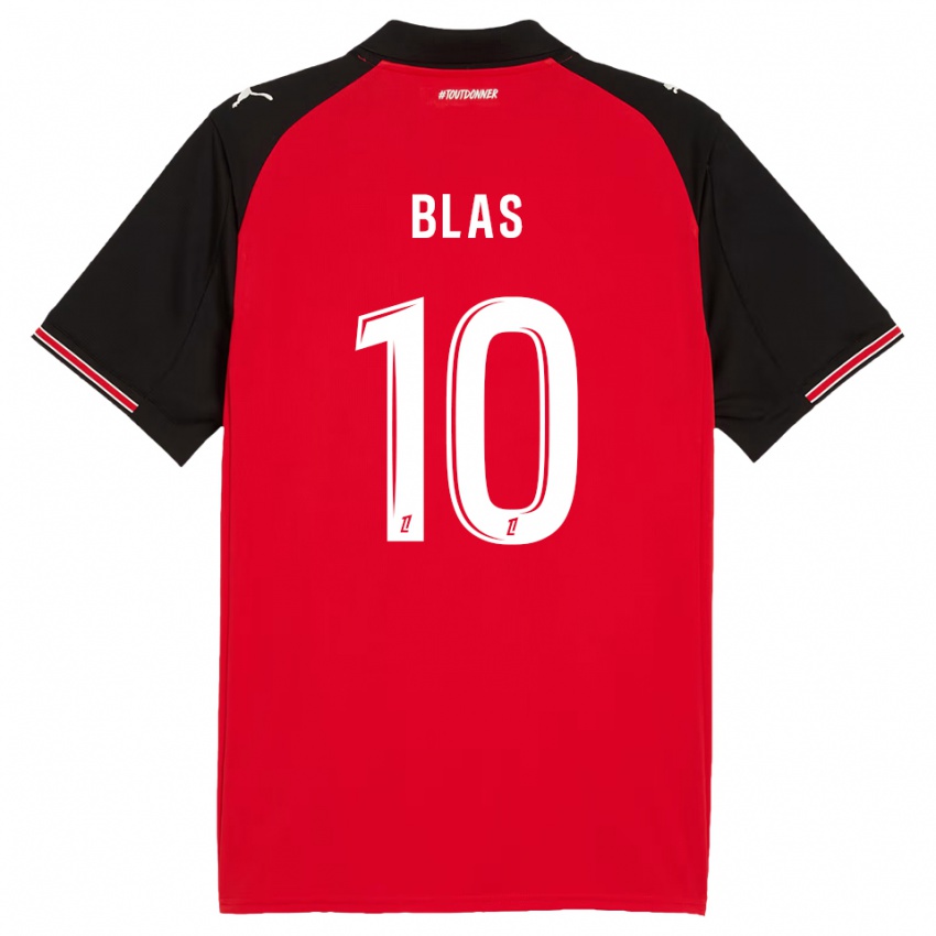 גברים לודביק בלאס #10 אדום שחור ג'רזי ביתית 2025/26 חולצה קצרה